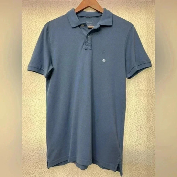 2/$12 American Eagle AE Mens Soft Standard Fit Short Sleeve Polo Shirt Small - Picture 12 of 14